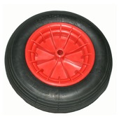 Los wiel rubber 400 mm met as 20 mm tot 200 kg