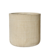 Bloempot Pippa planter fiberclay 24,5x25,5 cm beige