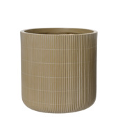 Bloempot Pippa planter fiberclay 24,5x25,5 cm taupe
