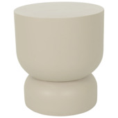 Bijzettafel Louise beige ø 40 cm fiberclay