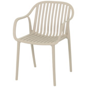 Chaise de jardin Elba plastique beige 