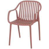 Chaise de jardin Elba plastique couleur terracotta