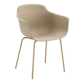 Tuinstoel Charlie beige kunststof