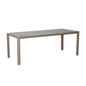 Table d'extérieur Wakefield Kristin beige 200 x 90 x 74 cm