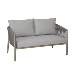 Banc de jardin Wakefield Lugo beige 141x80x73 cm