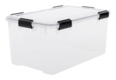 Iris opbergbox luchtdicht kunststof transparant 50 L