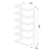 Sealskin handdoekrek groot metaal matzwart