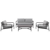 Salon de jardin Maxime brun/beige