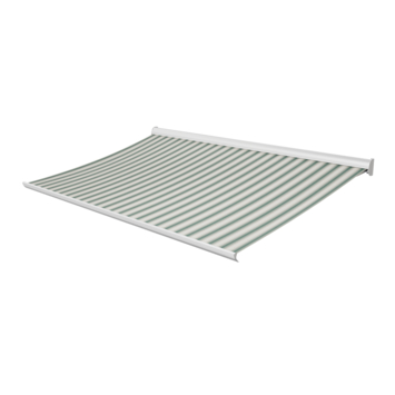 Knikarmscherm Staccato streep groen/grijs (kleurnr. 320252) op maat