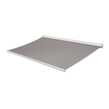 Knikarmscherm Staccato streep grijs (kleurnr. D113) op maat