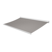 Knikarmscherm Staccato streep grijs (kleurnr. D113) op maat