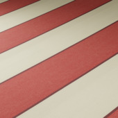 Uitvalscherm streep rood/wit (kleurnr. 8211) op maat