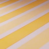 Store à projection rayé jaune/blanc (couleur 8612) sur mesure