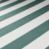 Toile pour store banne rayé vert/blanc (couleur 315420) sur mesure