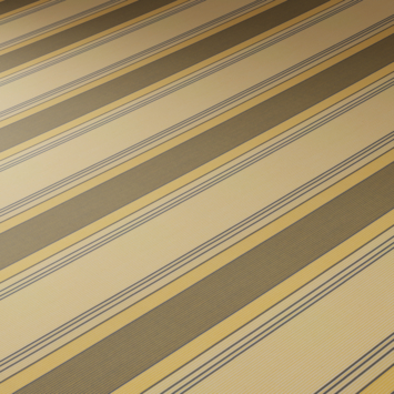 Store à projection rayé jaune (couleur 320978) sur mesure