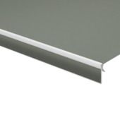 Volant à bord droit vert mêlé (couleur 320968) sur mesure