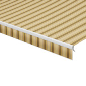 Volant à bord droit rayé jaune (couleur 320978) sur mesure