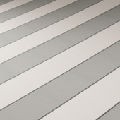 Store à projection rayé gris (couleur 8931) sur mesure