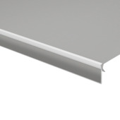 Schulprand (volant) recht effen grijs (kleurnr. 8203) op maat