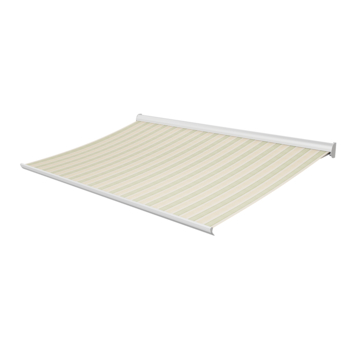 Knikarmscherm Staccato streep groen/crème (kleurnr. 8614) op maat