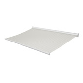 Knikarmscherm Staccato streep grijs (kleurnr. T292) op maat