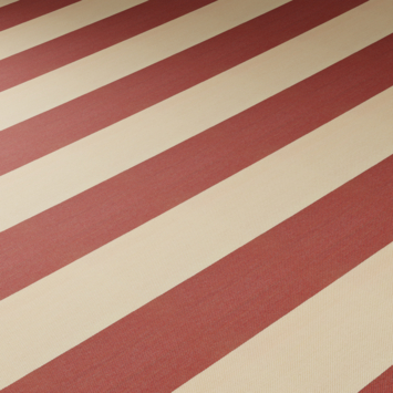 Uitvalscherm streep rood/crème (kleurnr. 315550) op maat