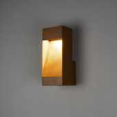 KonstSmide buiten wandlamp Rho 8 W LED 1-lichtslamp roestbruin