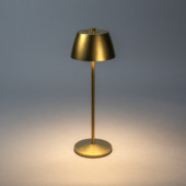 KonstSmide tafellamp Eze 3,1 W oplaadbare LED verlichting goud