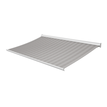 Knikarmscherm Staccato streep grijs (kleurnr. T386) op maat