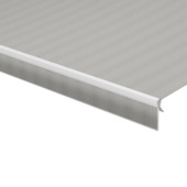 Schulprand (volant) recht gemêleerd bruin (kleurnr. 338621) op maat