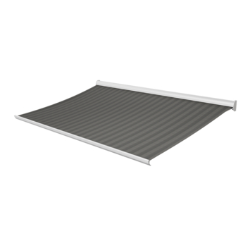 Knikarmscherm Staccato streep grijs (kleurnr. 338644) op maat