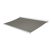 Knikarmscherm Staccato streep grijs/bruin (kleurnr. 338671) op maat