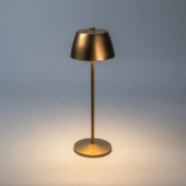 Lampe de table KonstSmide Eze LED 3,1 W rechargeable doré
