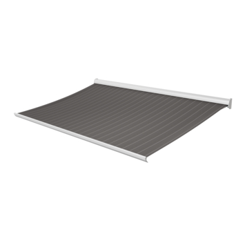 Store banne Staccato rayé gris (couleur D308) sur mesure