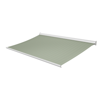 Store banne Staccato rayé vert (couleur T296) sur mesure