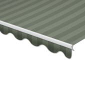 Schulprand (volant) golf streep groen (kleurnr. 338674) op maat