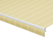 Volant à bord droit rayé jaune (couleur T286) sur mesure