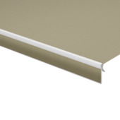 Volant à bord droit brun uni (couleur U337) sur mesure