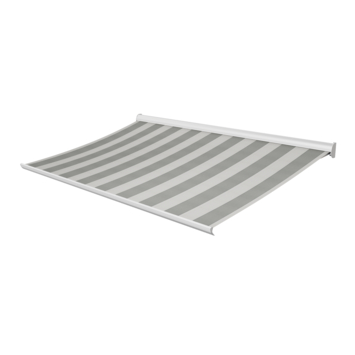 Knikarmscherm Staccato streep grijs (kleurnr. T212) op maat