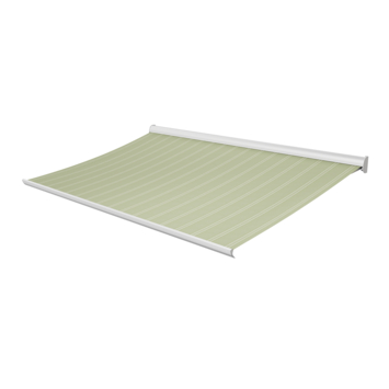 Knikarmscherm Staccato streep groen (kleurnr. T289) op maat