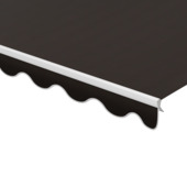 Schulprand (volant) golf gemêleerd zwart (kleurnr. 320994) op maat