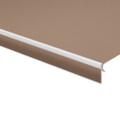 Schulprand (volant) recht gemêleerd bruin (kleurnr. 320963) op maat