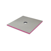 Qboard douchebak liquid 120x120x4cm centraal