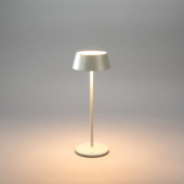 KonstSmide tafellamp Menton 2,9 W oplaadbare LED verlichting zilver