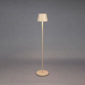 KonstSmide vloerlamp Pomezia Medium 5 W oplaadbare LED verlichting zandkleurig
