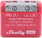 Prise compteur d'énergie connectée Shelly 1PM Mini Gen4 WiFi