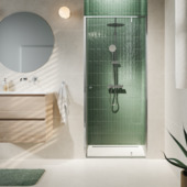 Porte de douche pivotante pour niche Sealskin Contour 90x200 cm argent brillant