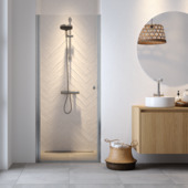 Sealskin draaideur nis voor douchecabine Hooked zilver hoogglans 80x200 cm