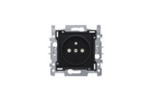 Niko stopcontact 2-polig met aarding 21 mm Intense Matt Black