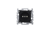 Niko stopcontact 2-polig zonder aarding 21 mm Intense Matt Black